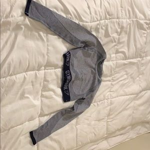 Gymshark navy band and grey flex set